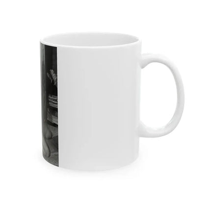Bettie Page #925 (Vintage Female Icon) White Coffee Mug - Go Mug Yourself