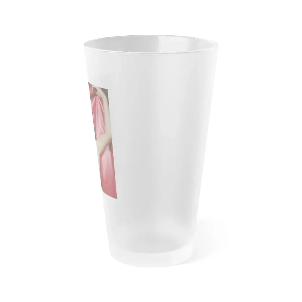 Bettie Page #93 (Vintage Female Icon) Frosted Pint Glass 16oz - Go Mug Yourself