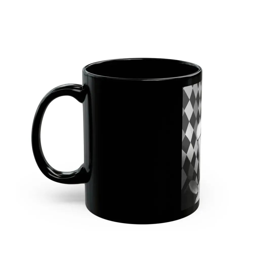 Bettie Page #933 (Vintage Female Icon) Black Coffee Mug - Go Mug Yourself