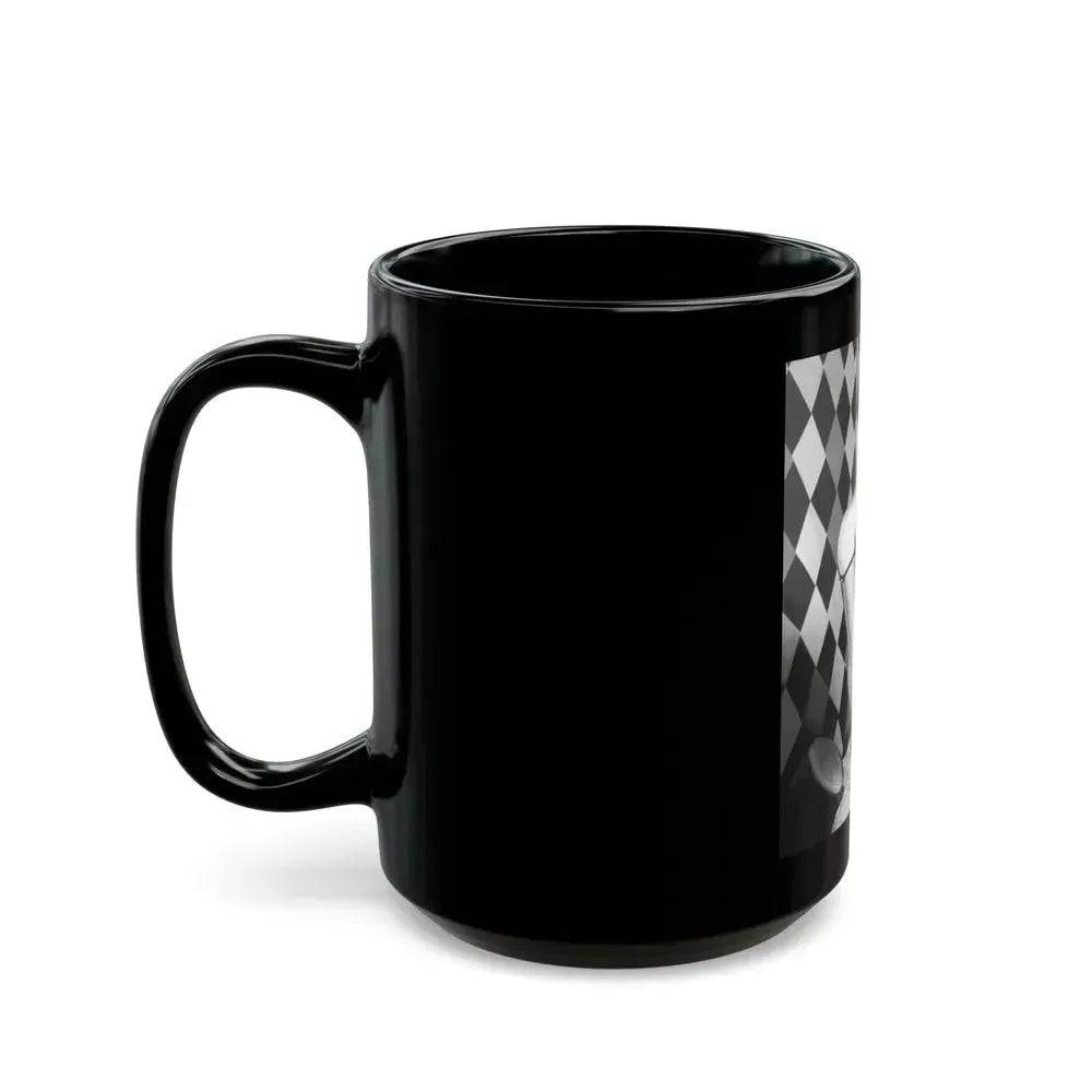 Bettie Page #933 (Vintage Female Icon) Black Coffee Mug - Go Mug Yourself