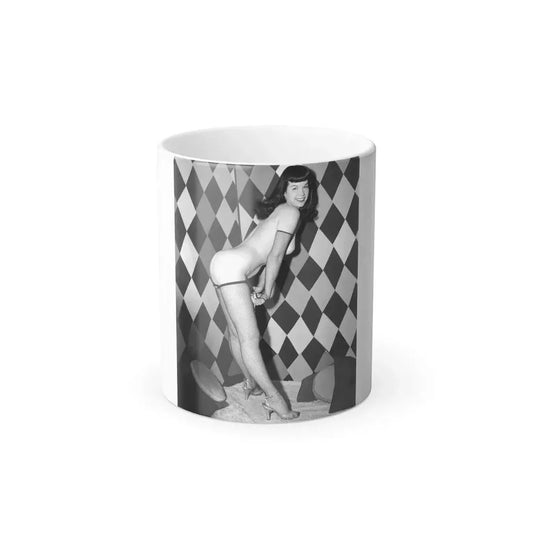 Bettie Page #933 (Vintage Female Icon) Color Changing Mug 11oz 11oz - Go Mug Yourself