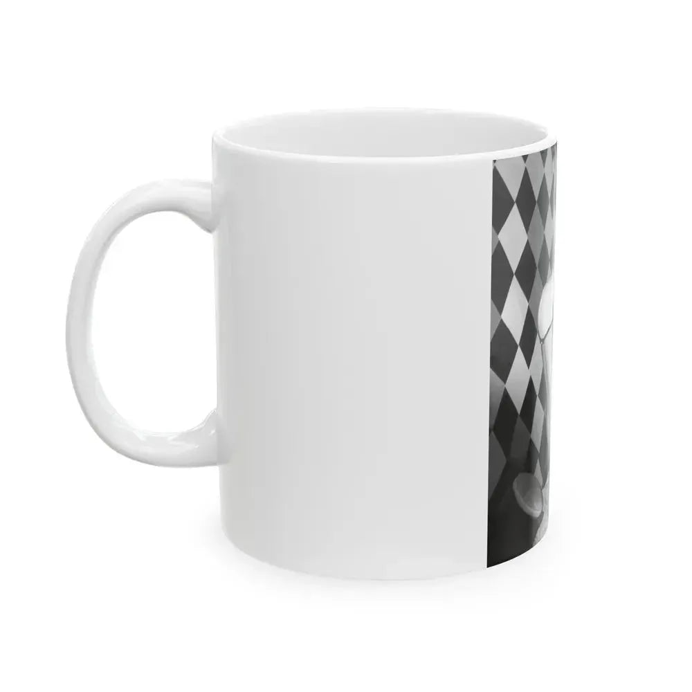 Bettie Page #933 (Vintage Female Icon) White Coffee Mug - Go Mug Yourself