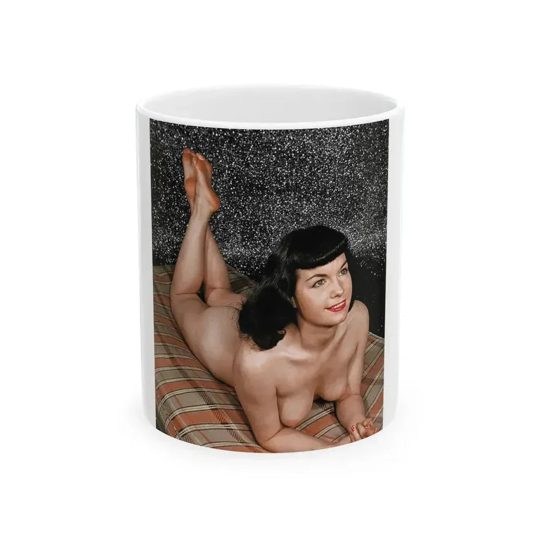 Bettie Page #94 (Vintage Female Icon) White Coffee Mug 11oz - Go Mug Yourself
