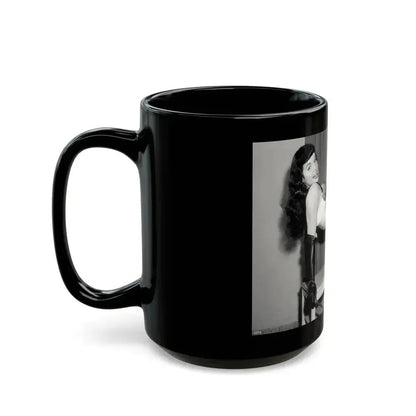 Bettie Page #943 (Vintage Female Icon) Black Coffee Mug - Go Mug Yourself