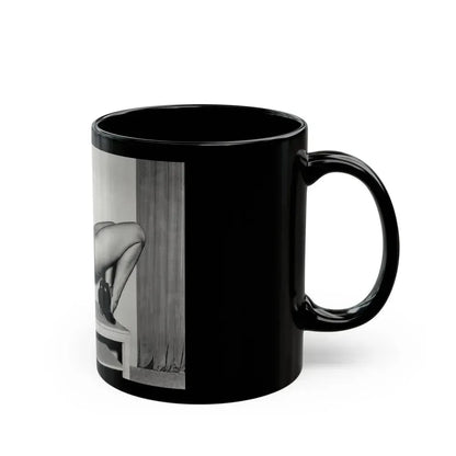 Bettie Page #943 (Vintage Female Icon) Black Coffee Mug - Go Mug Yourself