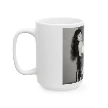 Bettie Page #943 (Vintage Female Icon) White Coffee Mug - Go Mug Yourself