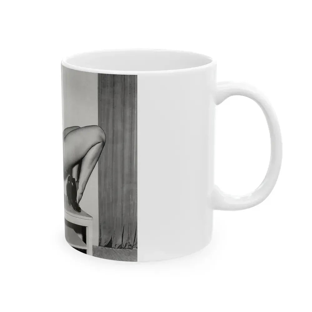 Bettie Page #943 (Vintage Female Icon) White Coffee Mug - Go Mug Yourself