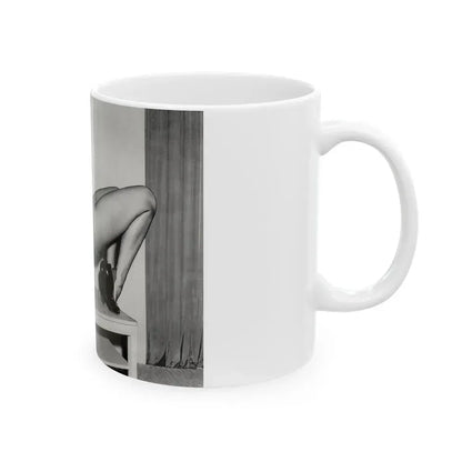 Bettie Page #943 (Vintage Female Icon) White Coffee Mug - Go Mug Yourself