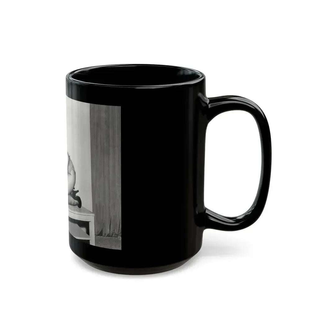 Bettie Page #944 (Vintage Female Icon) Black Coffee Mug - Go Mug Yourself