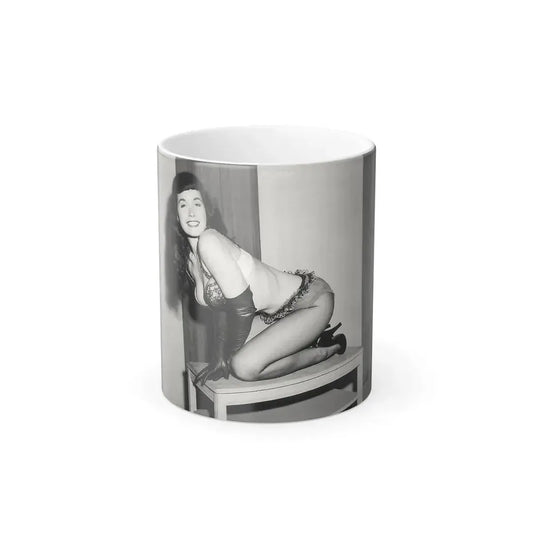 Bettie Page #944 (Vintage Female Icon) Color Changing Mug 11oz 11oz - Go Mug Yourself