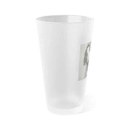 Bettie Page #944 (Vintage Female Icon) Frosted Pint Glass 16oz - Go Mug Yourself