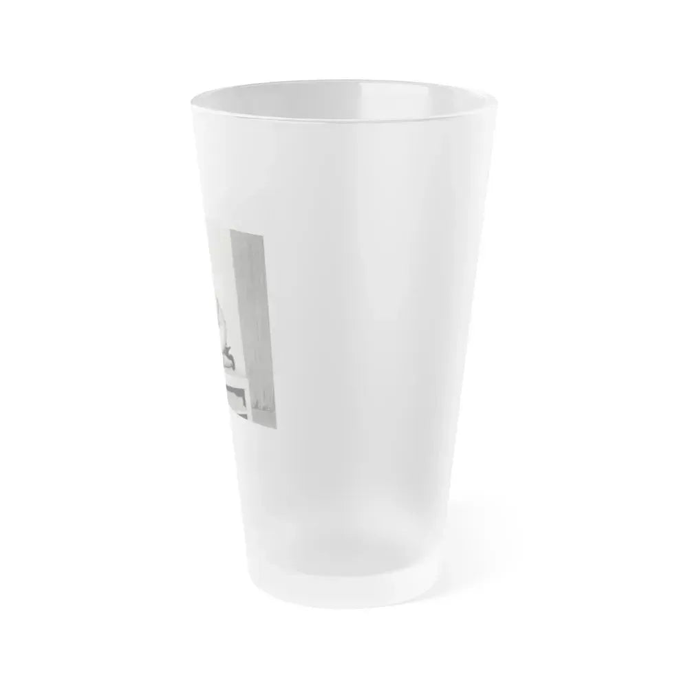 Bettie Page #944 (Vintage Female Icon) Frosted Pint Glass 16oz - Go Mug Yourself
