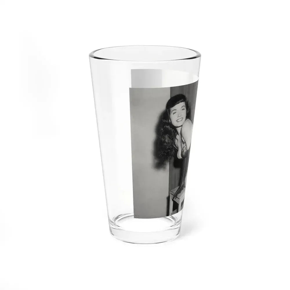 Bettie Page #944 (Vintage Female Icon) Pint Glass 16oz - Go Mug Yourself
