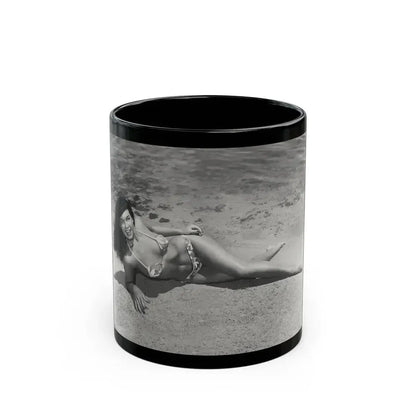 Bettie Page #945 (Vintage Female Icon) Black Coffee Mug 11oz - Go Mug Yourself