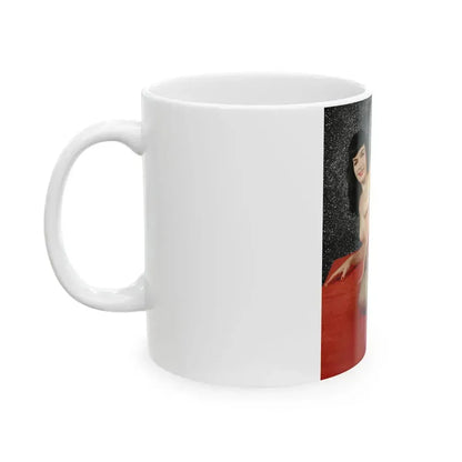 Bettie Page #95 (Vintage Female Icon) White Coffee Mug - Go Mug Yourself