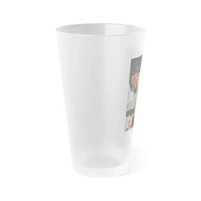 Bettie Page #96 (Vintage Female Icon) Frosted Pint Glass 16oz - Go Mug Yourself