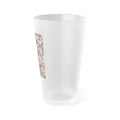 Bettie Page #96 (Vintage Female Icon) Frosted Pint Glass 16oz - Go Mug Yourself