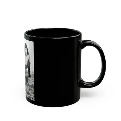 Bettie Page #968 (Vintage Female Icon) Black Coffee Mug - Go Mug Yourself