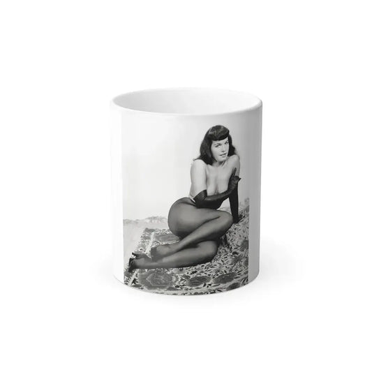 Bettie Page #968 (Vintage Female Icon) Color Changing Mug 11oz 11oz - Go Mug Yourself