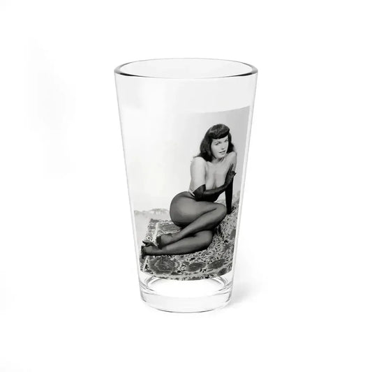 Bettie Page #968 (Vintage Female Icon) Pint Glass 16oz 16oz - Go Mug Yourself