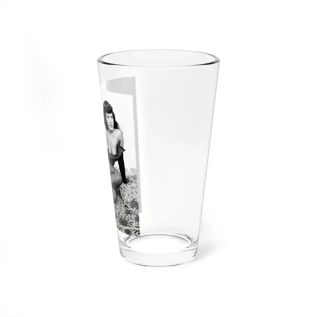 Bettie Page #968 (Vintage Female Icon) Pint Glass 16oz - Go Mug Yourself