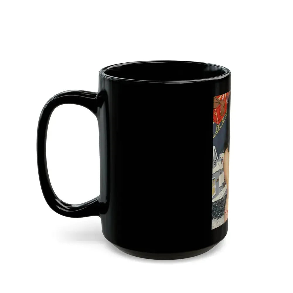 Bettie Page #97 (Vintage Female Icon) Black Coffee Mug - Go Mug Yourself