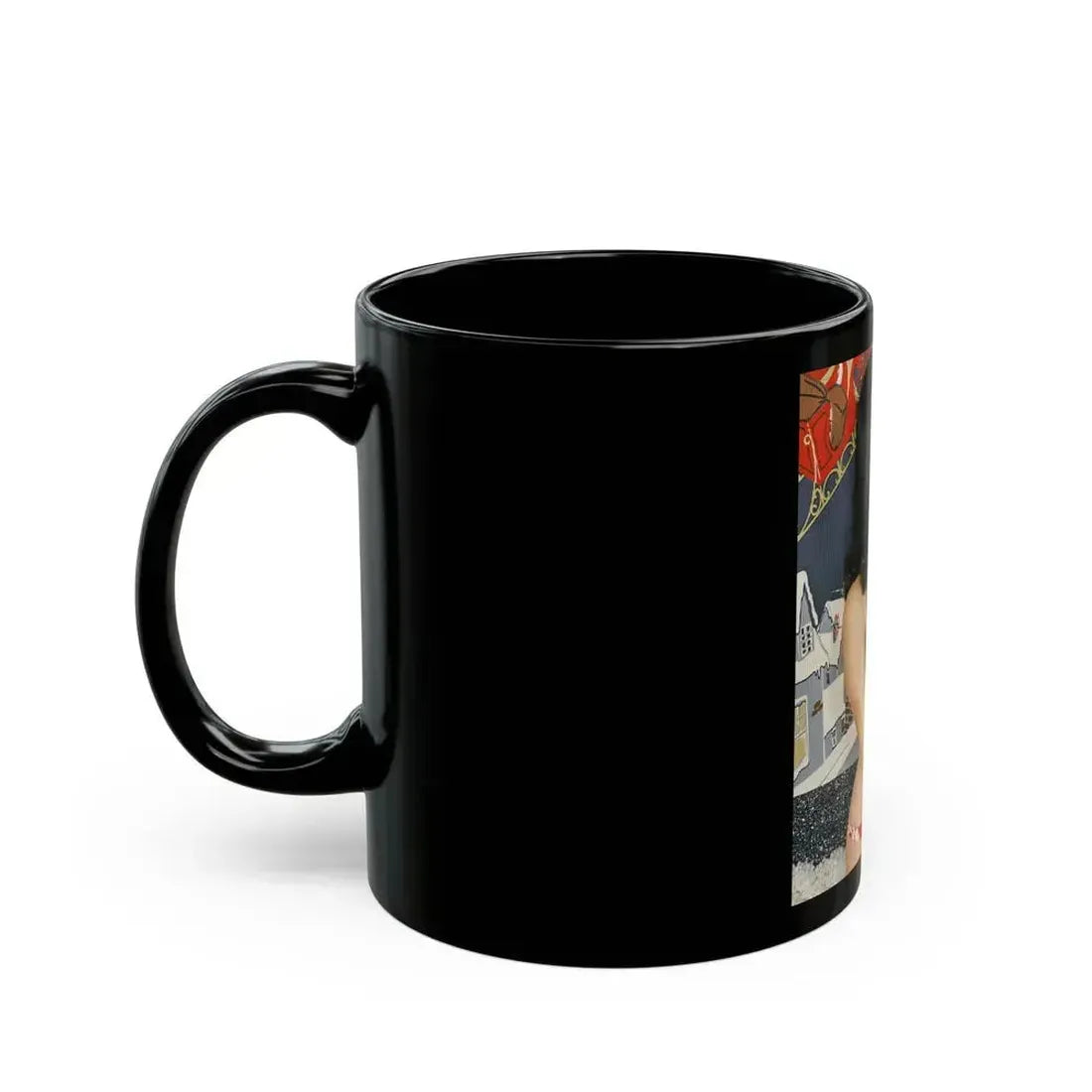 Bettie Page #97 (Vintage Female Icon) Black Coffee Mug - Go Mug Yourself