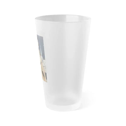 Bettie Page #97 (Vintage Female Icon) Frosted Pint Glass 16oz - Go Mug Yourself