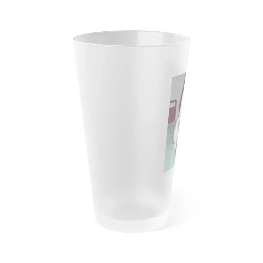 Bettie Page #977 (Vintage Female Icon) Frosted Pint Glass 16oz - Go Mug Yourself