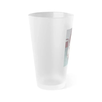 Bettie Page #977 (Vintage Female Icon) Frosted Pint Glass 16oz - Go Mug Yourself
