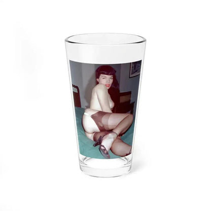 Bettie Page #977 (Vintage Female Icon) Pint Glass 16oz 16oz - Go Mug Yourself