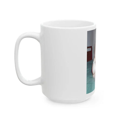 Bettie Page #977 (Vintage Female Icon) White Coffee Mug - Go Mug Yourself