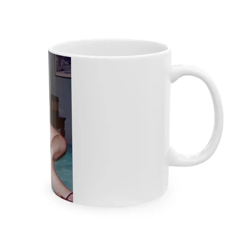 Bettie Page #977 (Vintage Female Icon) White Coffee Mug - Go Mug Yourself