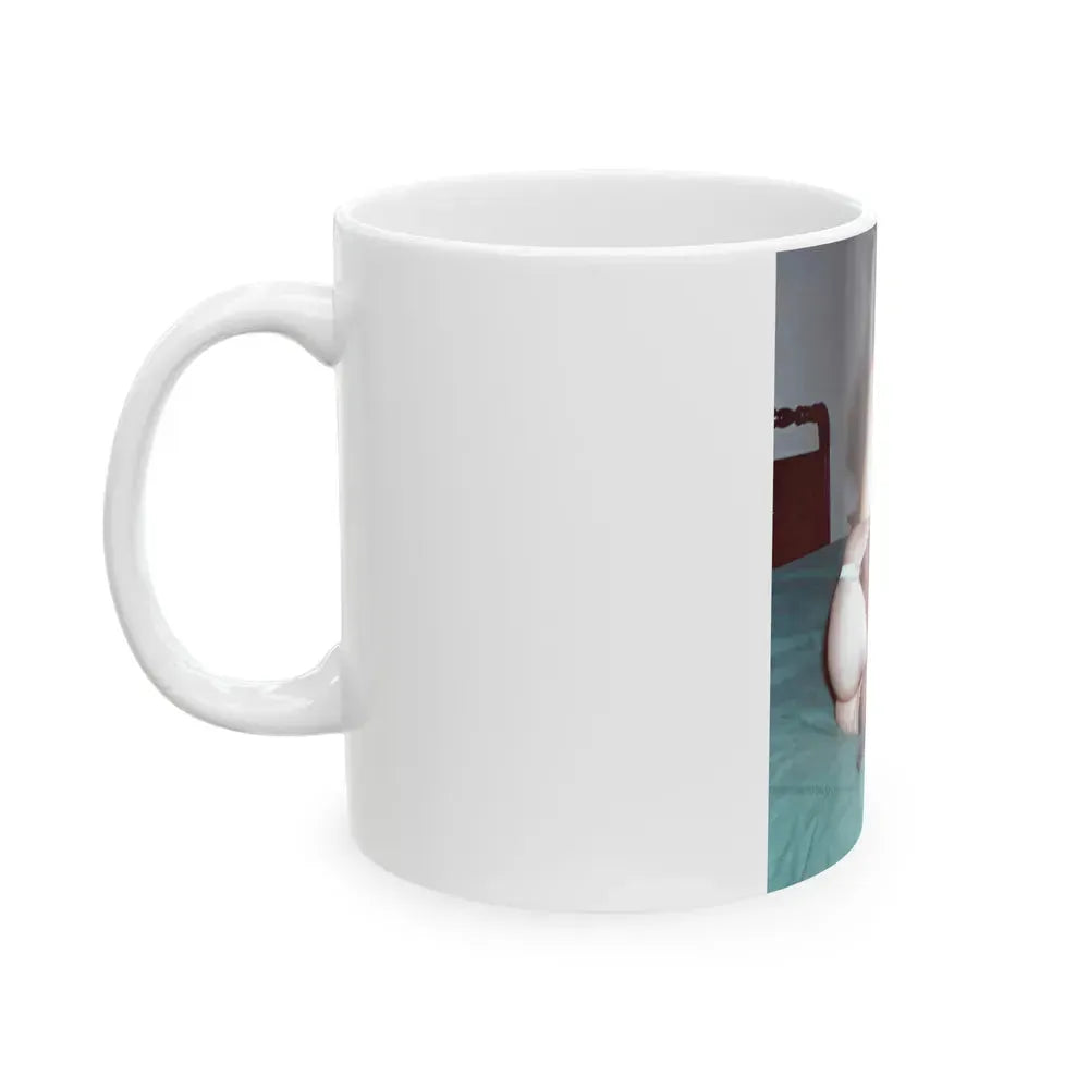 Bettie Page #977 (Vintage Female Icon) White Coffee Mug - Go Mug Yourself