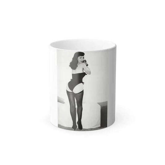 Bettie Page #979 (Vintage Female Icon) Color Changing Mug 11oz 11oz - Go Mug Yourself