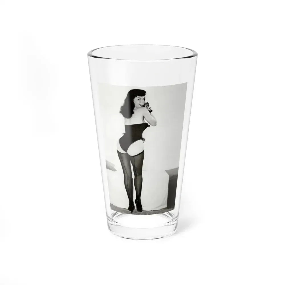 Bettie Page #979 (Vintage Female Icon) Pint Glass 16oz 16oz - Go Mug Yourself
