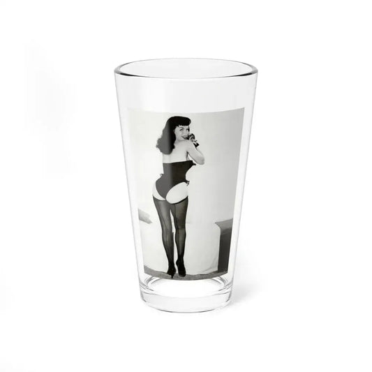 Bettie Page #979 (Vintage Female Icon) Pint Glass 16oz 16oz - Go Mug Yourself