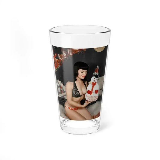 Bettie Page #98 (Vintage Female Icon) Pint Glass 16oz 16oz - Go Mug Yourself