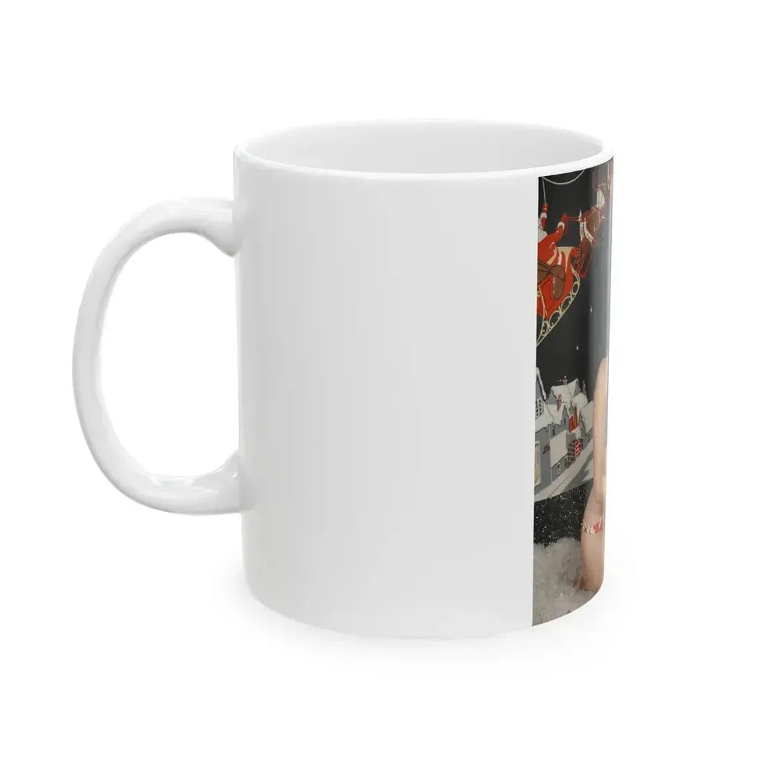 Bettie Page #98 (Vintage Female Icon) White Coffee Mug - Go Mug Yourself