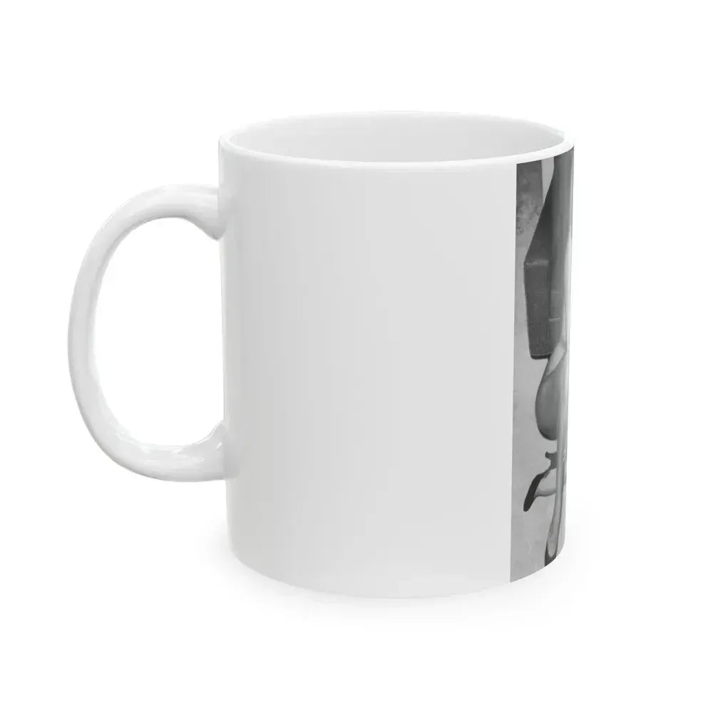Bettie Page #982 (Vintage Female Icon) White Coffee Mug - Go Mug Yourself