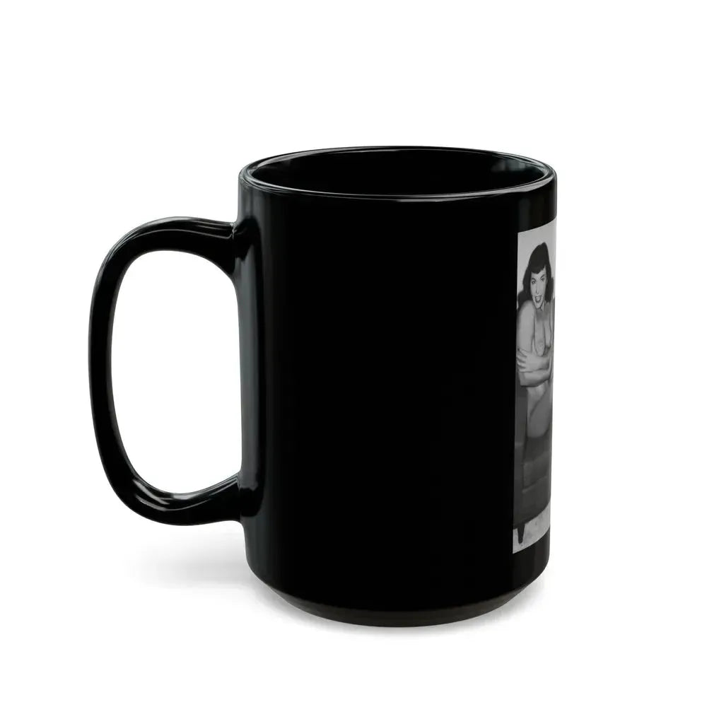 Bettie Page #983 (Vintage Female Icon) Black Coffee Mug - Go Mug Yourself