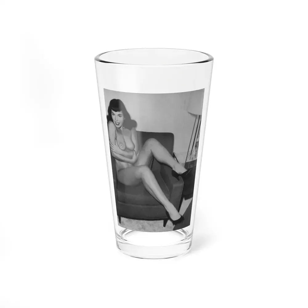 Bettie Page #983 (Vintage Female Icon) Pint Glass 16oz 16oz - Go Mug Yourself