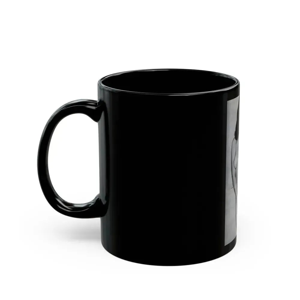 Bettie Page #985 (Vintage Female Icon) Black Coffee Mug - Go Mug Yourself