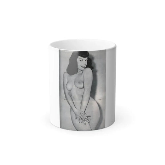 Bettie Page #985 (Vintage Female Icon) Color Changing Mug 11oz 11oz - Go Mug Yourself