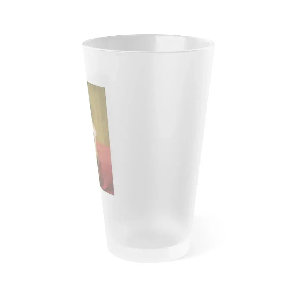 Bettie Page #986 (Vintage Female Icon) Frosted Pint Glass 16oz - Go Mug Yourself