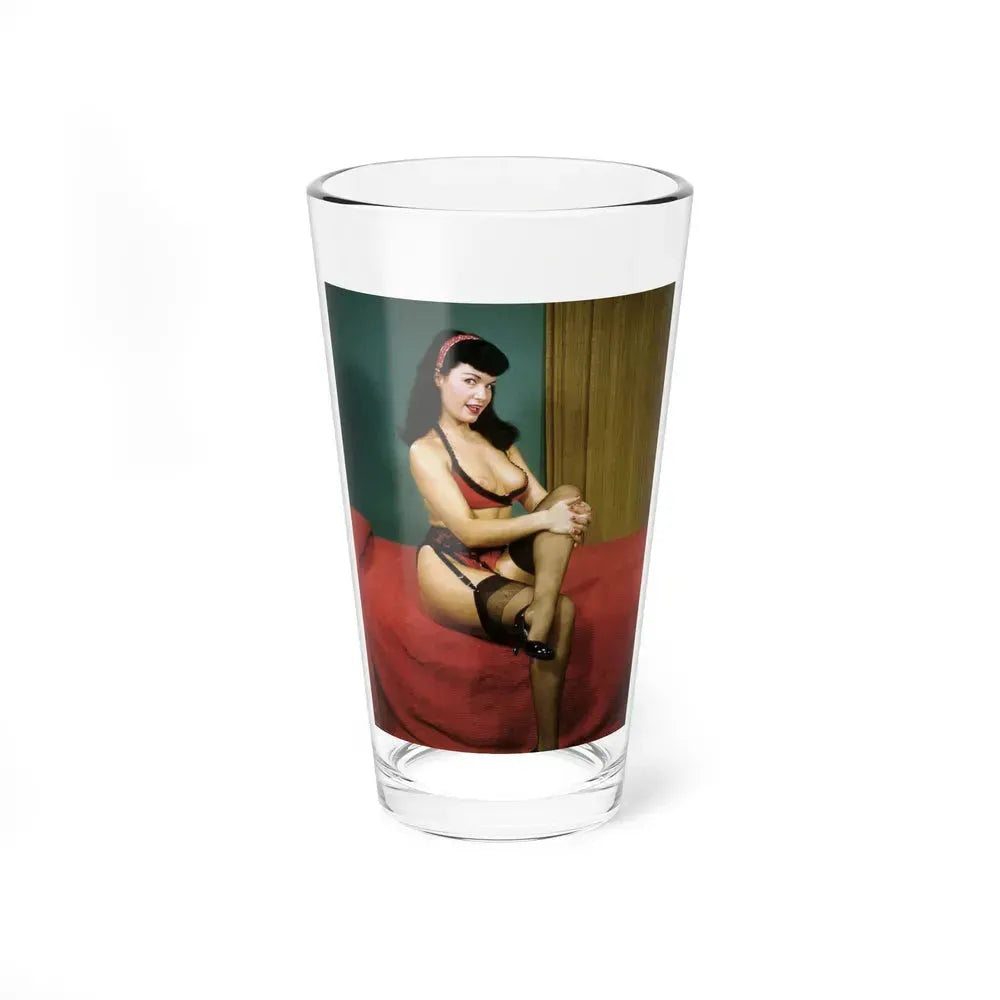 Bettie Page #986 (Vintage Female Icon) Pint Glass 16oz 16oz - Go Mug Yourself