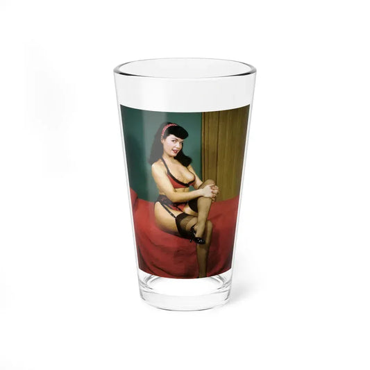 Bettie Page #986 (Vintage Female Icon) Pint Glass 16oz 16oz - Go Mug Yourself