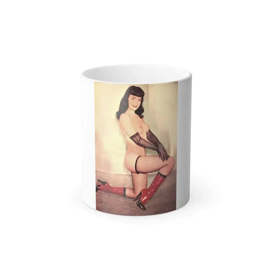Bettie Page #987 (Vintage Female Icon) Color Changing Mug 11oz 11oz - Go Mug Yourself