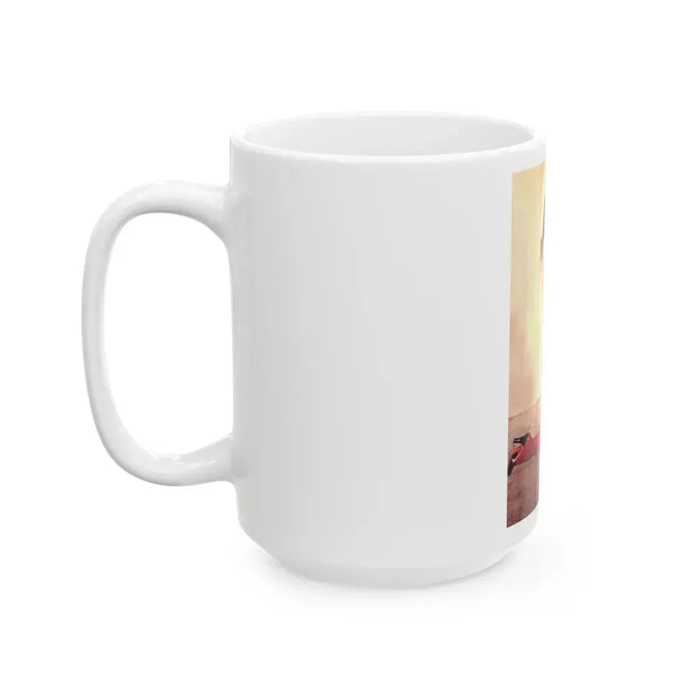 Bettie Page #987 (Vintage Female Icon) White Coffee Mug - Go Mug Yourself