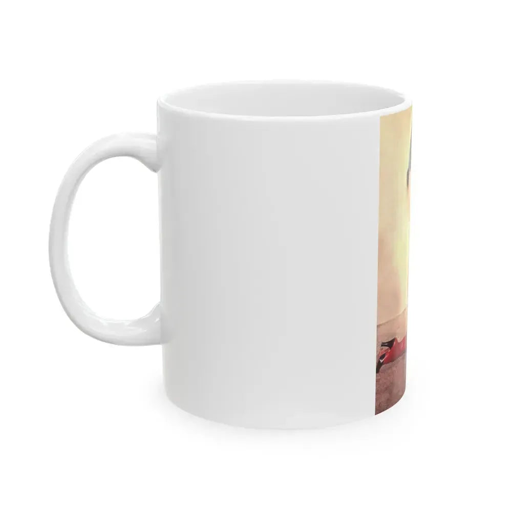 Bettie Page #987 (Vintage Female Icon) White Coffee Mug - Go Mug Yourself